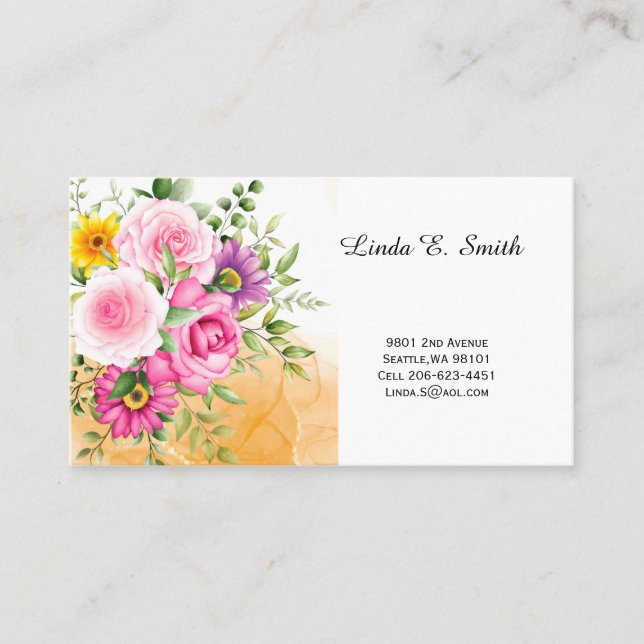 De Visite Carte d'appel classique (Devant)