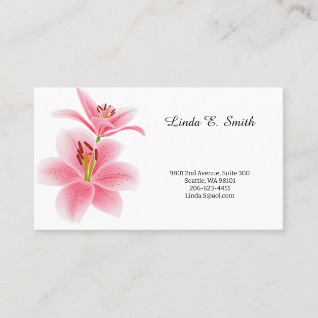 De Visite Carte d'appel classique (Devant)