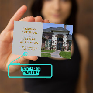 De Visite Carte d'appel Couple avec photo