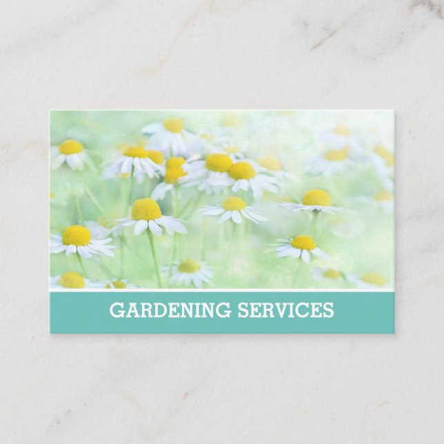 De Visite Carte d'appel des services Gardener & Gardening. (Devant)