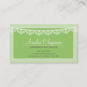 De Visite CARTE D'APPEL mignon créative dentelle boulette ve