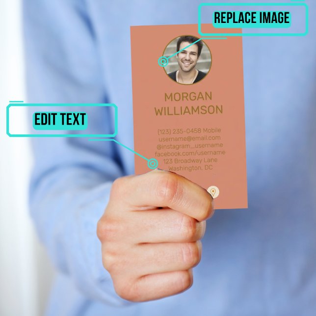 De Visite Carte d'appel personnelle pour les couples (This design has photos of each partner on opposite sides of the card. )