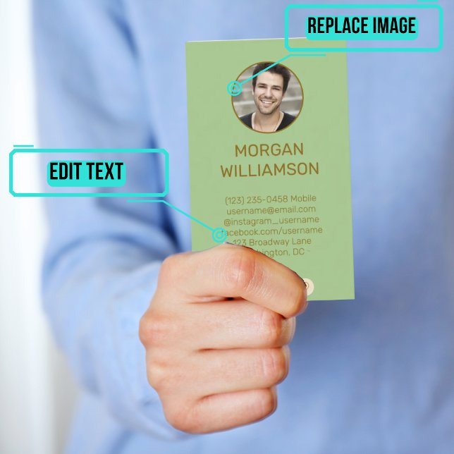 De Visite Carte d'appel personnelle pour les couples (This design has photos of each partner on opposite sides of the card. )