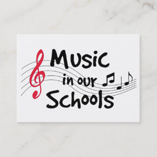 De Visite Carte d'appel pour la musique