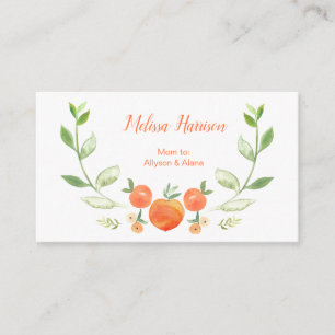 De Visite Carte d'appel pour les familiers et les mamans ver