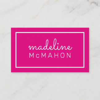 De Visite CARTE D'APPEL preppy moderne chic hollywood rose