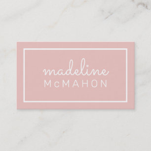De Visite CARTE D'APPEL preppy moderne chic rose vif