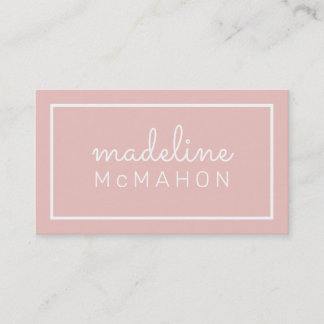 De Visite CARTE D'APPEL preppy moderne chic rose vif