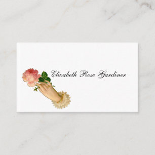 De Visite Carte d'appel Rose victorienne