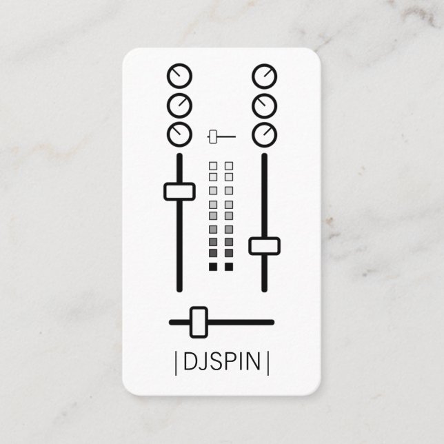 De Visite Carte d'emploi DJ (Devant)