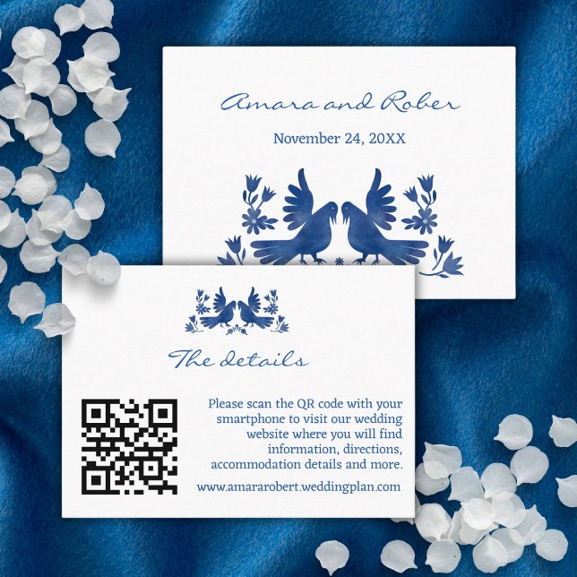 DE VISITE CARTE D'ENCOMBREMENT OISEAUX OTOMI WATERCOLOR (Créateur téléchargé)