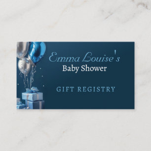De Visite Carte d'enregistrement des cadeaux baby shower