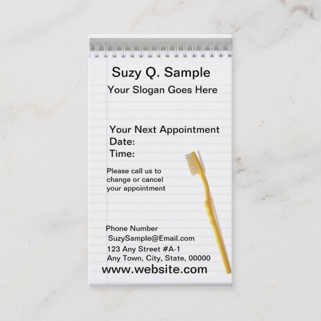 De Visite Carte dentiste (Devant)