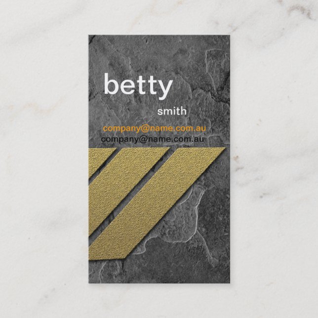 De Visite Carte d'entreprise d'ardoise (Devant)