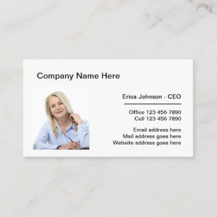 De Visite Carte d'entreprise professionnelle Modèle photo