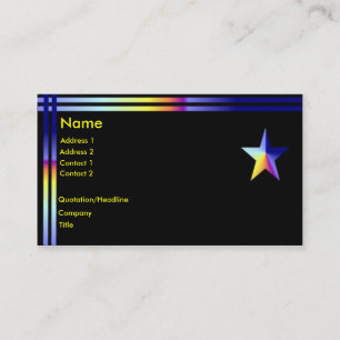 De Visite Carte d'étoile