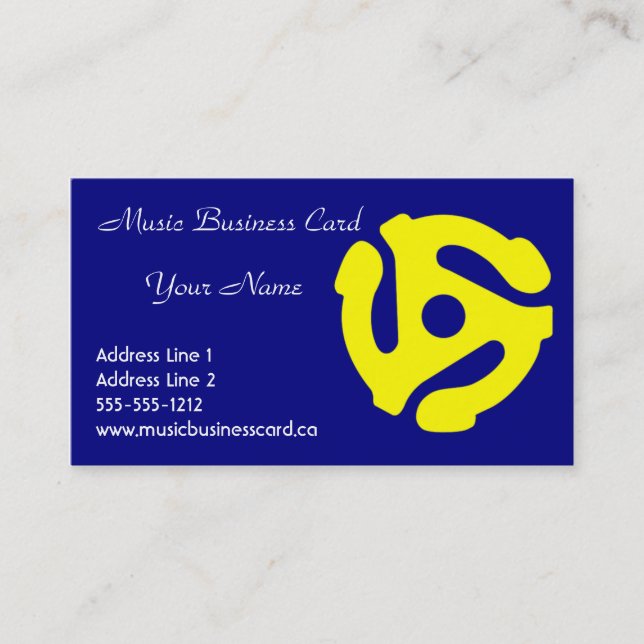 De Visite Carte d'industrie musicale (Devant)