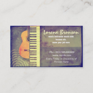 De Visite carte d'industrie musicale