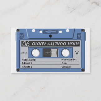 De Visite Carte d'industrie musicale - cassette