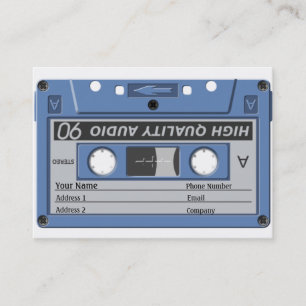 De Visite Carte d'industrie musicale - cassette