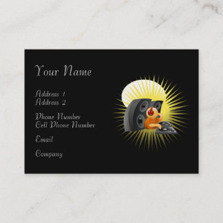 De Visite Carte d'industrie musicale - DJ