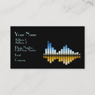 De Visite Carte d'industrie musicale - égaliseur