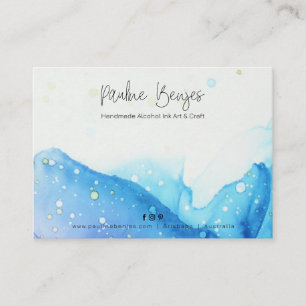 De Visite Carte d'insertion du package Pauline Benjes Blue2