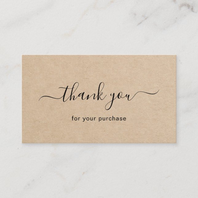 De Visite Carte d'insertion simple Brown élégant (Devant)