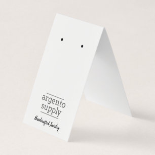 De Visite Carte D'Oreille Fold-Over Personnalisée, Logo En 