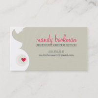 CARTE DOULA MOYENNE FEMME enceinte coeur du ventre