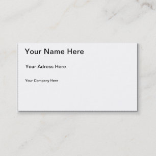 DE VISITE CARTE DU BASIC BUISSNESS