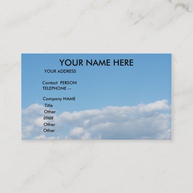 DE VISITE CARTE DU BLUEGRASS BAND-BUSINESS (Devant)