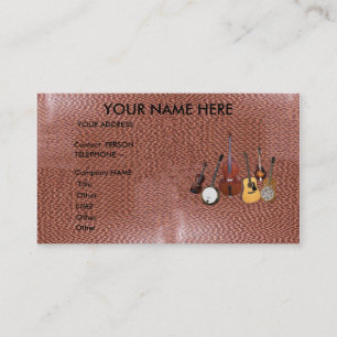 DE VISITE CARTE DU BLUEGRASS BAND-BUSINESS