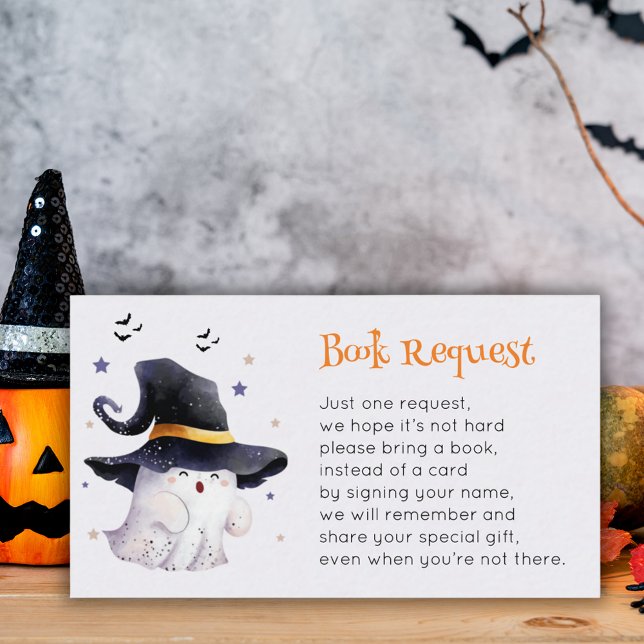 De Visite Carte du boîtier du Baby shower fantôme à l'aquare (Créateur téléchargé)