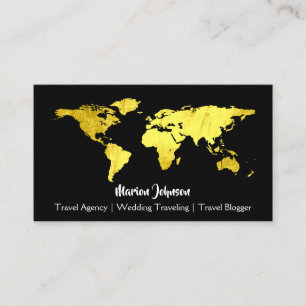 De Visite Carte du monde Carte du monde Voyager Logo Black G