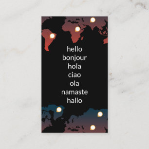 De Visite Carte du monde   Marques d'emplacement