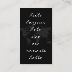 De Visite Carte du monde   Salutations internationales