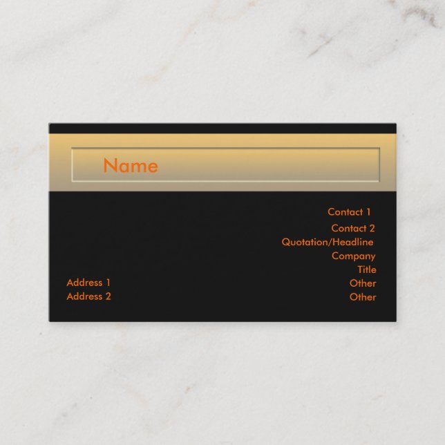 De Visite Carte générique (Devant)