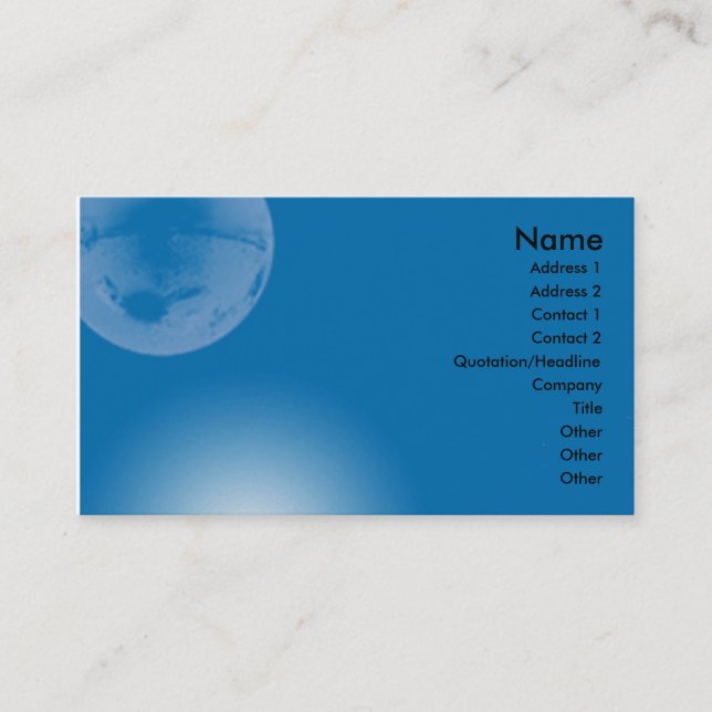 De Visite Carte générique (Devant)
