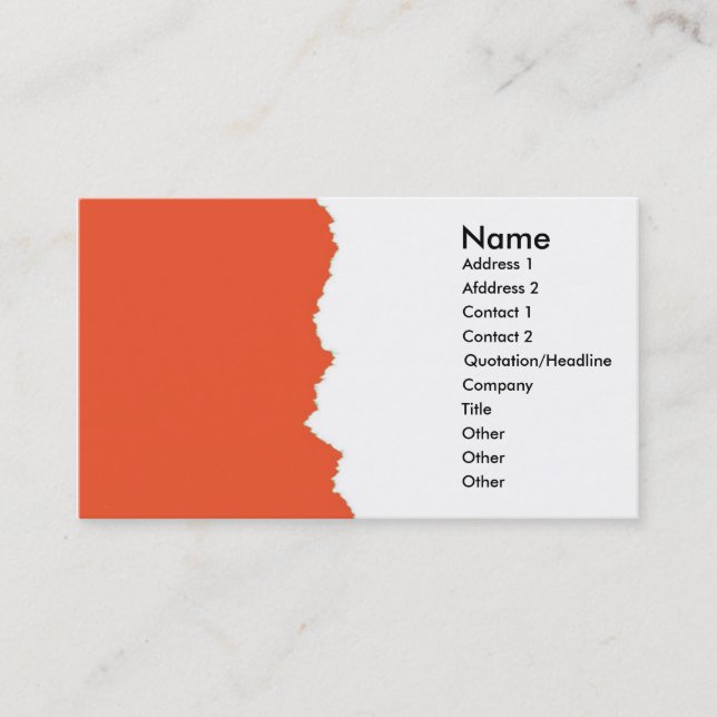 De Visite Carte générique (Devant)