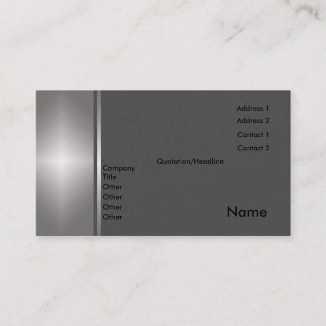 De Visite Carte générique (Devant)