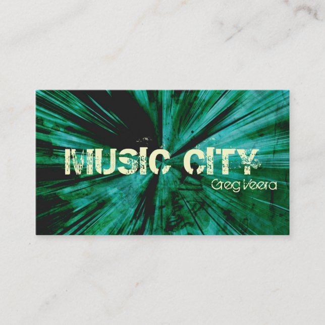 De Visite Carte grunge d'industrie musicale d'explosion - (Devant)
