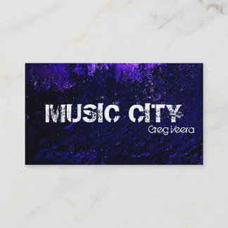 De Visite Carte grunge d'industrie musicale - texture