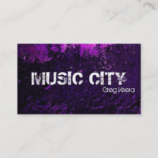 De Visite Carte grunge d'industrie musicale - texture