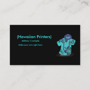 De Visite Carte Hawaiian Shirt Profile
