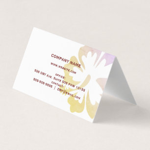 De Visite    Carte HibiscusBusiness