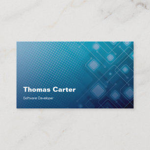 De Visite Carte internationale du programmeur logiciel