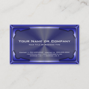 De Visite Carte métallique Hi Tech Faux Version 1 avec photo