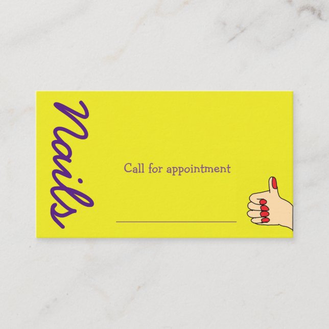 De Visite Carte Nails (Devant)