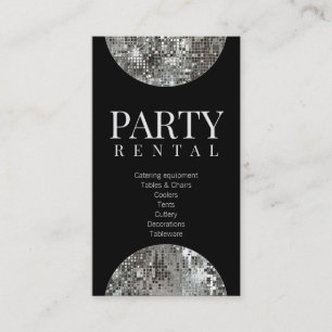 De Visite Carte Noire Disco Disco Ball Party Rental